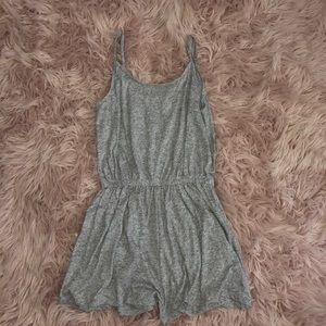 h&m gray romper